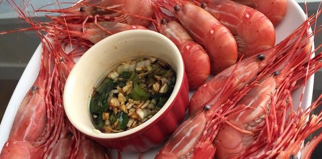 spot prawns