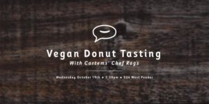 vegan donut tasting