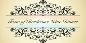 bordeaux wine dinner